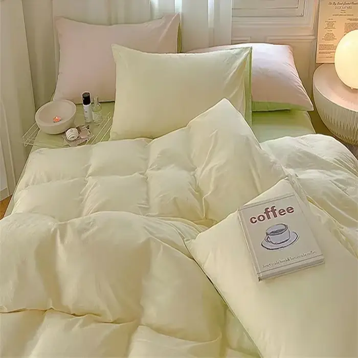 Ensemble de housse de couette double respectueuse de la peau