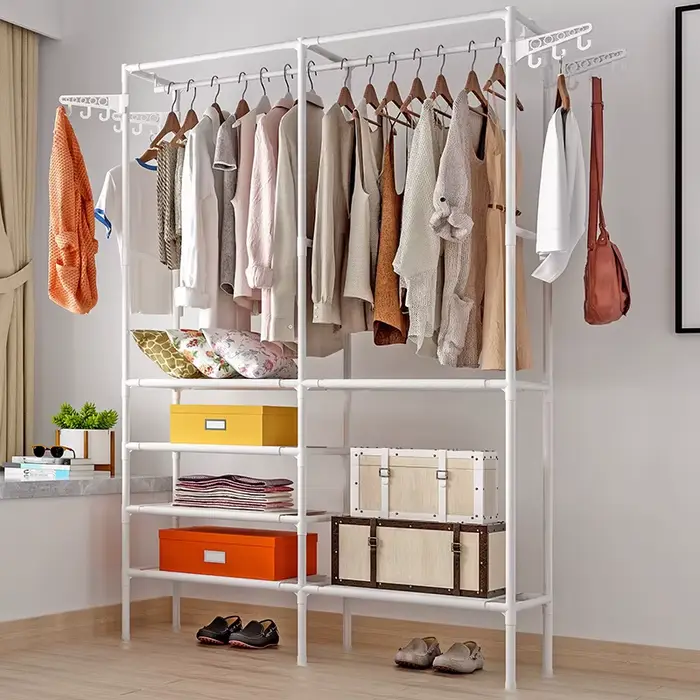 Bluesdeer-Cintre de sol T1 pour chambre à coucher, manteau domestique simple, économique, acheter
