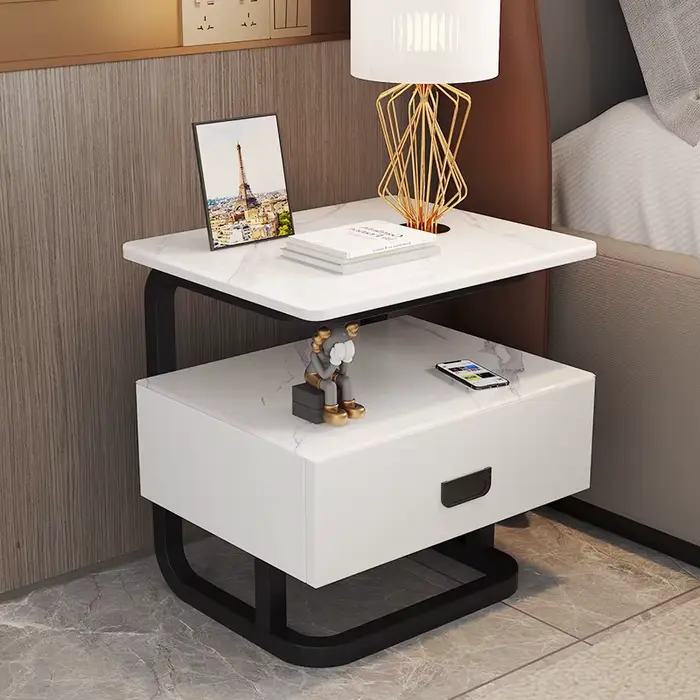 Table De nuit nordique moderne Glamour beauté exquise rangement De chevet tendance européen élégant 