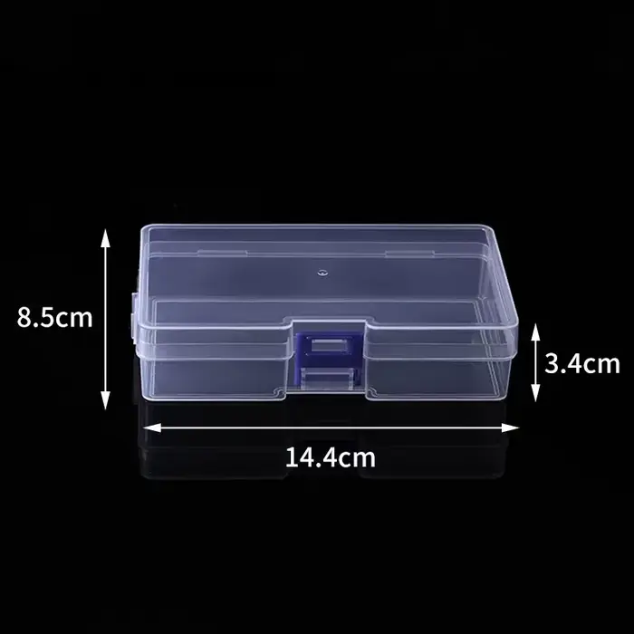 5 boîtes de rangement en plastique transparent pouvant accueillir des petits articles, des petits jo