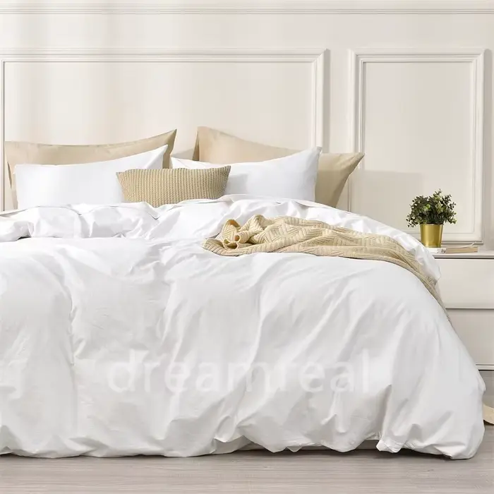 Parure de lit 100 % coton lavé