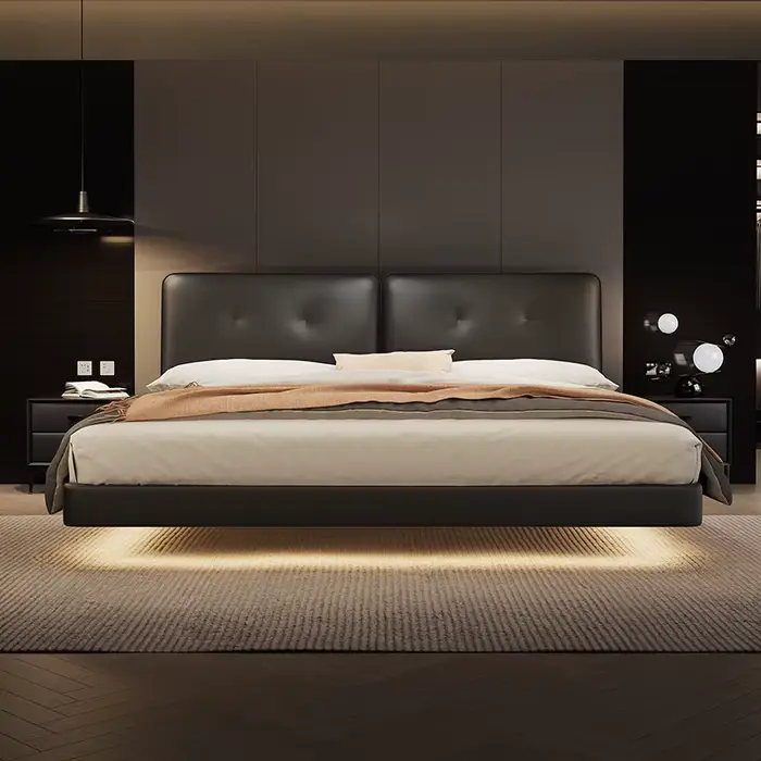 Lit rembourré pour enfants, minimaliste, Unique, têtes de lit, moderne, Double, ensemble de chambre 
