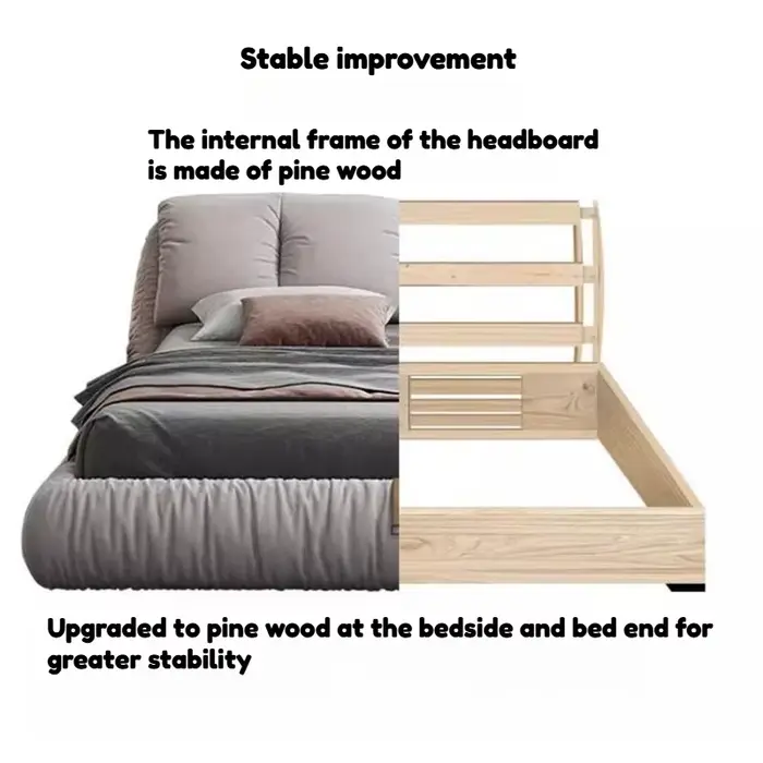 Lit de chambre unique et minimaliste
