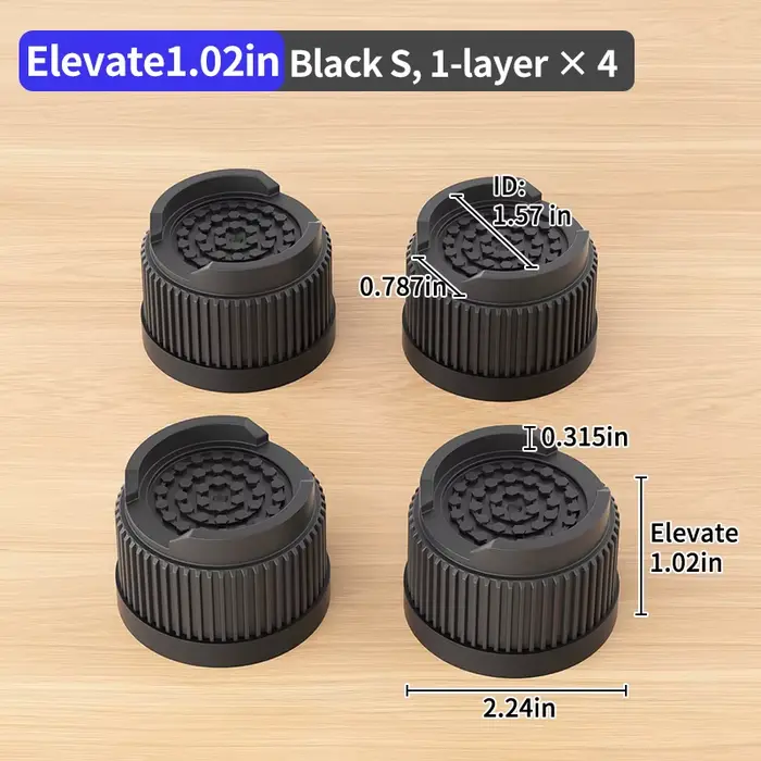 Rehausseurs de meubles pour pieds de lit : Supports empilables robustes, blocs de rehaussement pour 