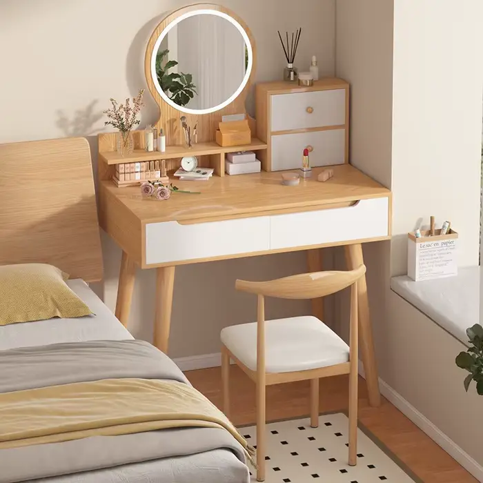 Commode de chambre à coucher pour fille, coiffeuse de célébrité d'Internet, petite chambre à coucher