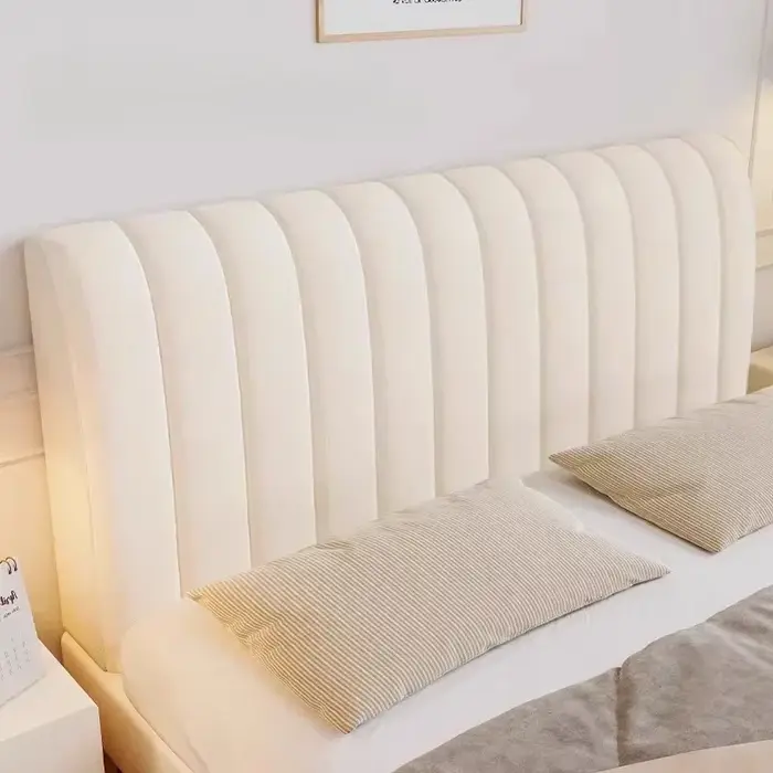 Housse de tête de lit de luxe en velours doux et épais
