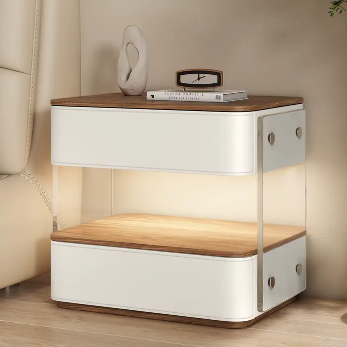 Tables de chevet modernes de luxe, table de nuit minimaliste tendance, élégante et créative, meubles