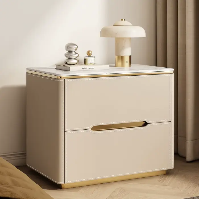 Table de Chevet Luxe Léger, Esthétique Délicate, Style Nordique Moderne, Tendance, pour Chambre à Co
