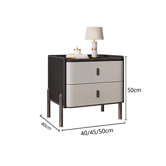 Tables De chevet esthétiques italiennes De luxe moderne à la mode Table