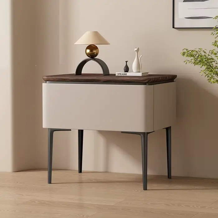 Table De chevet peu encombrante Style italien Table De chevet De luxe moderne rangement avec tiroirs