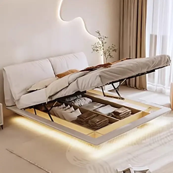 Lit confortable à la mode, Design minimaliste, haute qualité, livraison gratuite, lit relaxant, camé