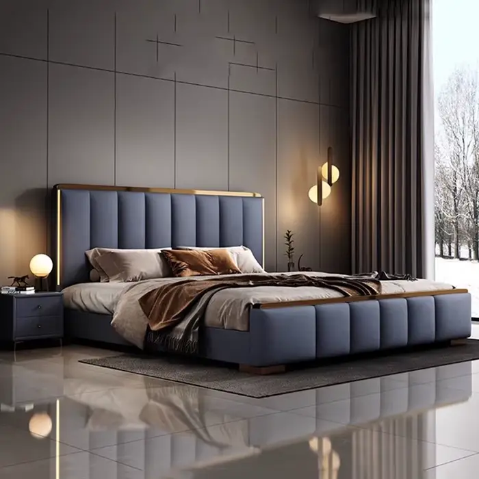 Têtes de lit modernes et minimalistes uniques pour lits doubles – Accessoires de décoration parfaits pour des chambres confortables et des solutions de sommeil optimales