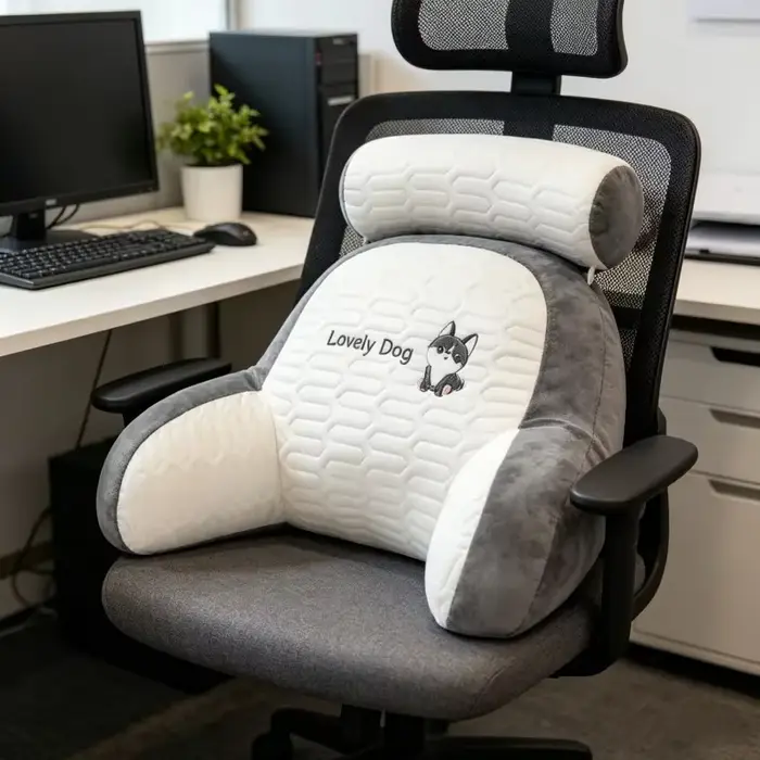 Coussin de dossier en latex grand format pour tête de lit – Oreiller de soutien idéal pour dortoir