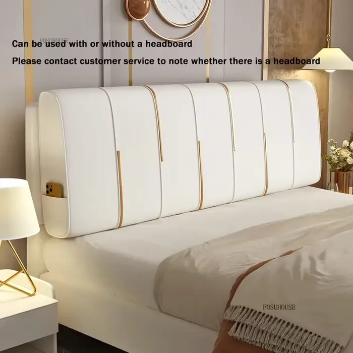Tête de lit en tissu doux, design anti-collision pour hôtels et appartements, protection de lit mode