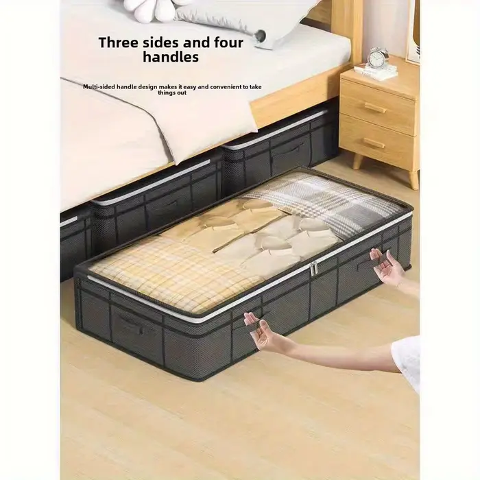 Lot de 2 bacs de rangement sous le lit
