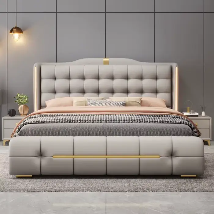 Tête de lit de luxe 180x200cm sans matelas