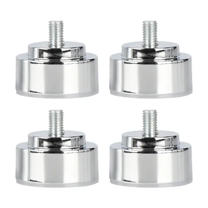 4 pièces de pieds de lit filetés M10, pieds de support réglables pour meubles, armoires, tables à ma