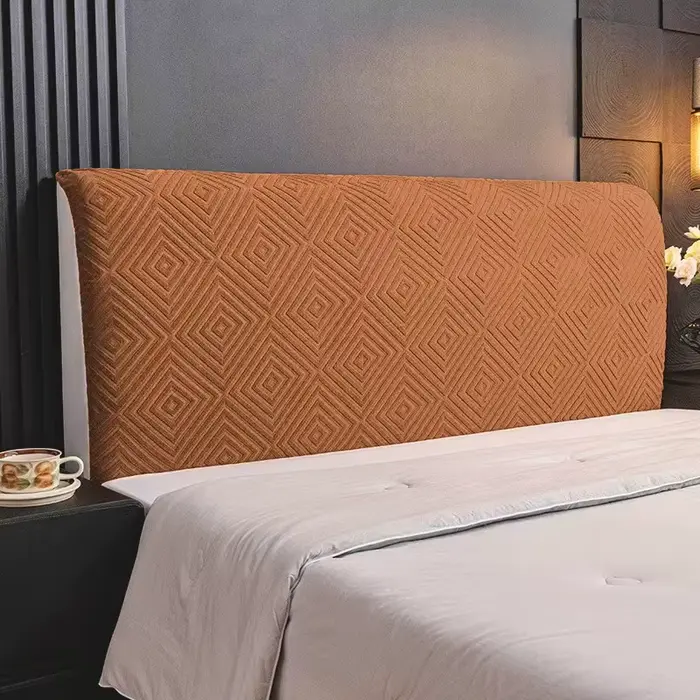 Housse de tête de lit extensible en velours doux