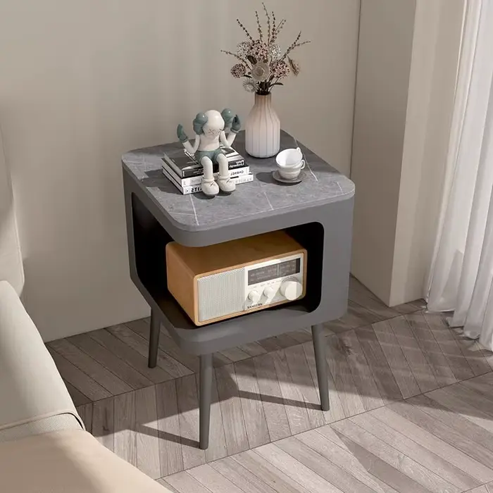 Tables de chevet au design nordique, armoire de rangement, étagère confortable pour chambre à couche