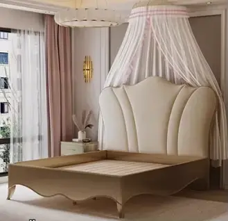 Lits rembourrés uniques, armoires fantaisie, chambre d'enfant, salon, King français, accessoires de