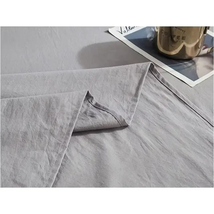 Drap de lit plat en pur coton pour couple