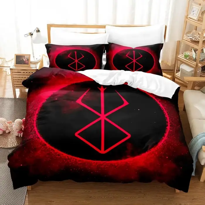 Anime Berserk ensemble de literie garçons filles double reine taille housse de couette taie d'oreiller lit enfants adulte mode Textile de maison
