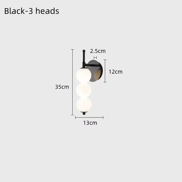 Tête de lit applique chambre style nordique moderne minimaliste lampe en verre pour couloir couloir 