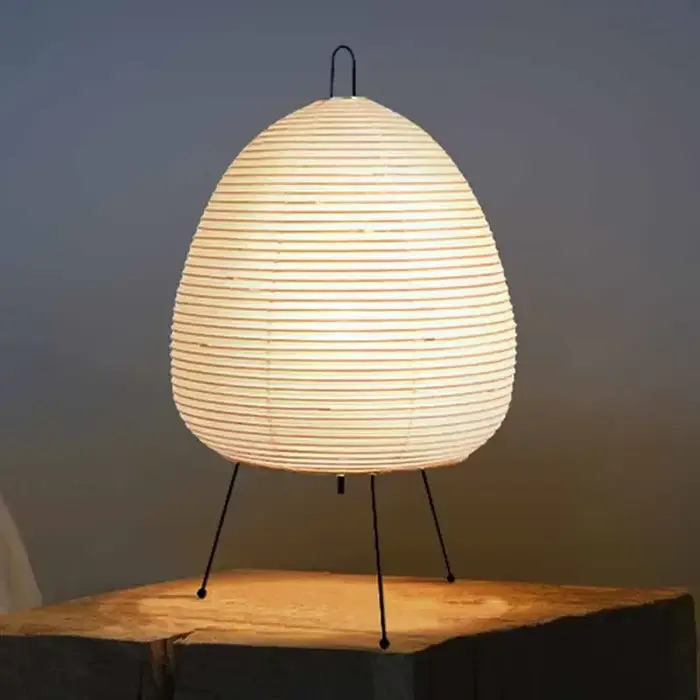 Design japonais Akari Noguchi Yong lampe de Table papier de riz lampe sur pied chambre décor à la ma