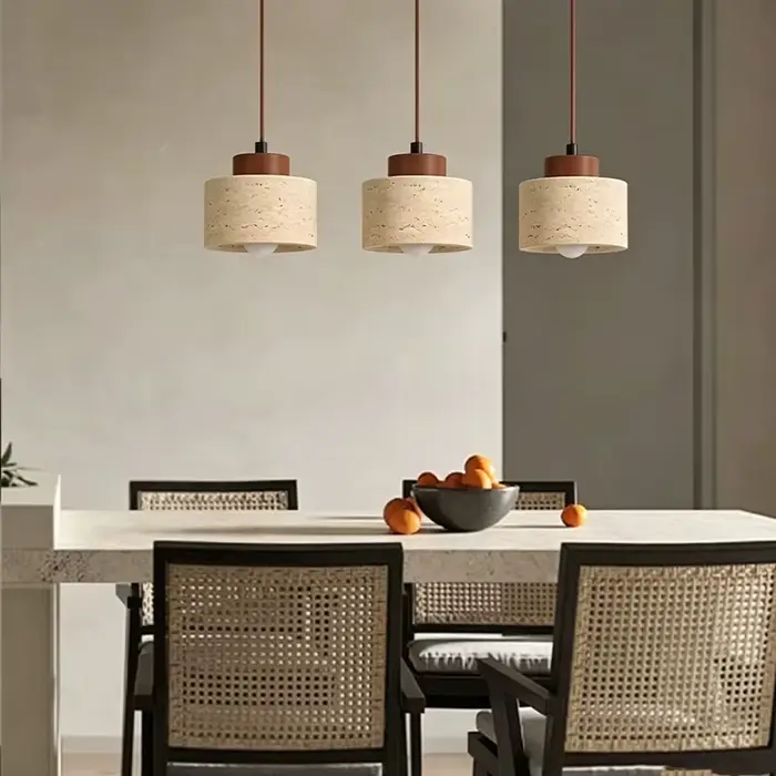 Designer moderne japonais wabi-sabai chambre chevet éclairage bar B & B grotte jaune pierre lustre
