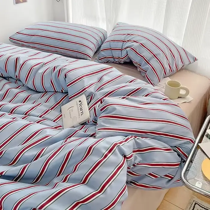 Parure de lit en coton lavé