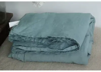 Drap de Lit pio en Lin 100% Lavé Naturel France AREX, Drap de Ferme Ultra Doux et Respirant, 1 Pièce