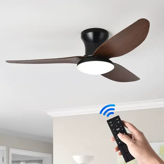 Lumière de ventilateur de chambre à coucher, plafonnier de ventilateur de plafond, plafond à énergie
