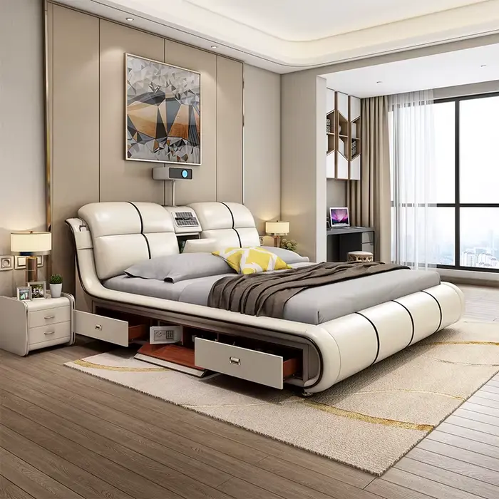 Lit Unique moderne esthétique salon De couchage chambre lit multifonctionnel luxe Cama De Lujo Para dortoir meubles De maison