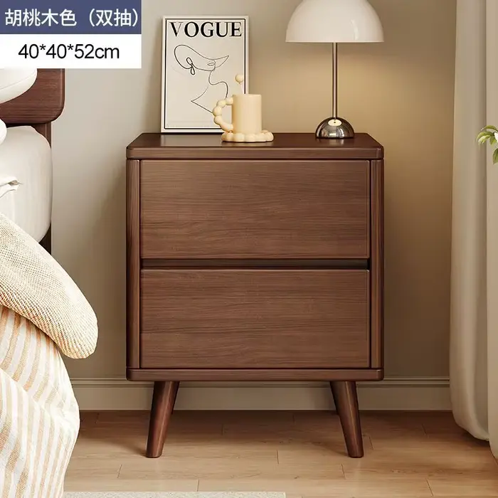 Table de chevet en bois massif, meuble de rangement simple chinois et nordique pour la maison, meubl