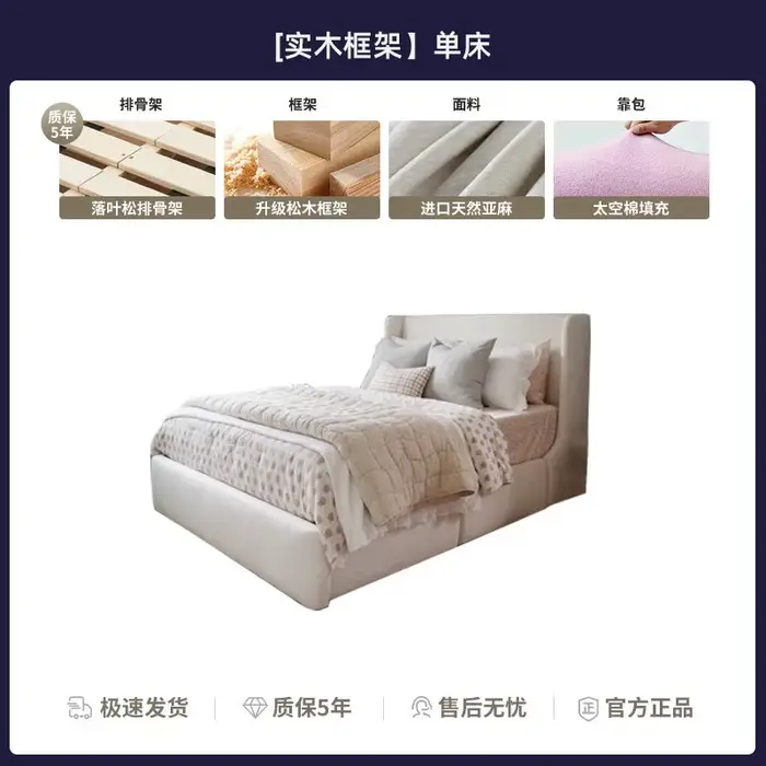 Tête de lit double 150x200cm avec dossier souple, pour adolescents, filles, lit double queen size, l