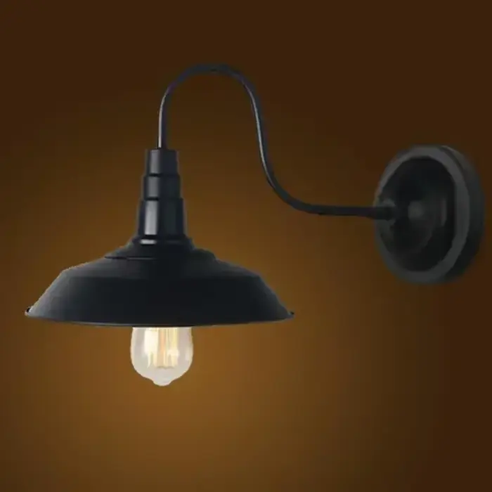 Lampes de chevet vintage américaines, luminaires muraux industriels style loft pour la maison, E27 2