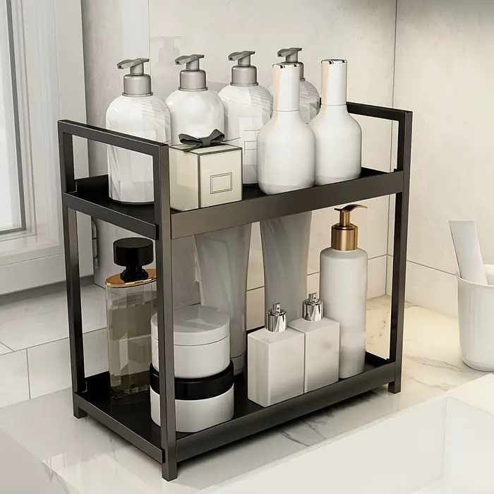 Étagère de rangement intégrée pour coiffeuse