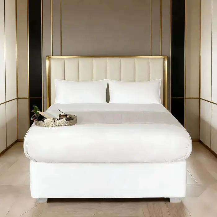 Housse de sommier extensible pour lit Queen Size, 1 pièce, s'enroule autour des 3 côtés du sommier, 