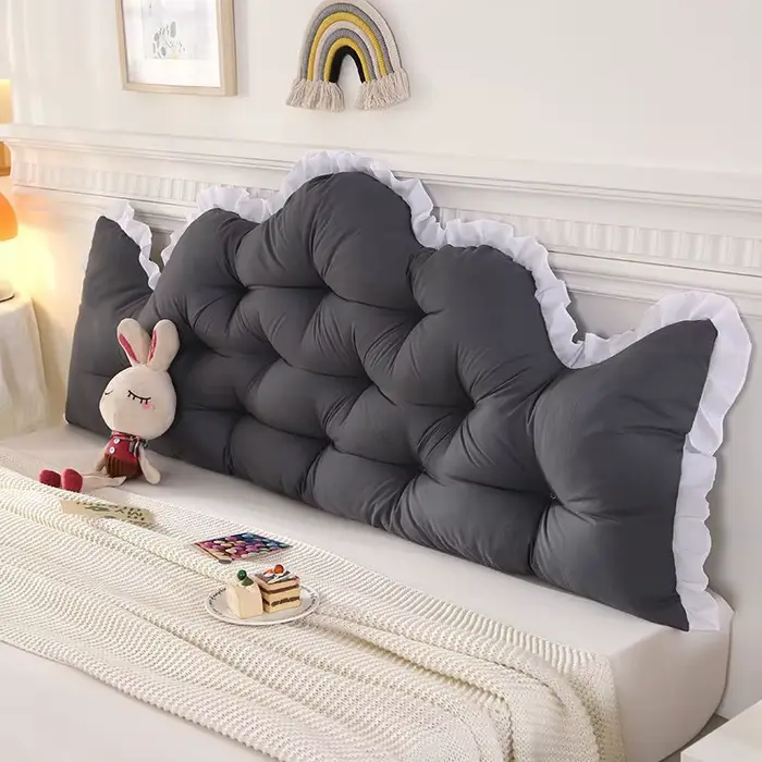 Coussin de tête de lit en dentelle, style nordique, ne nécessitant pas de démontage ni de lavage, pr