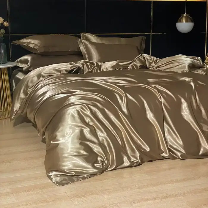 Parure de lit de luxe en soie de mûrier 100%