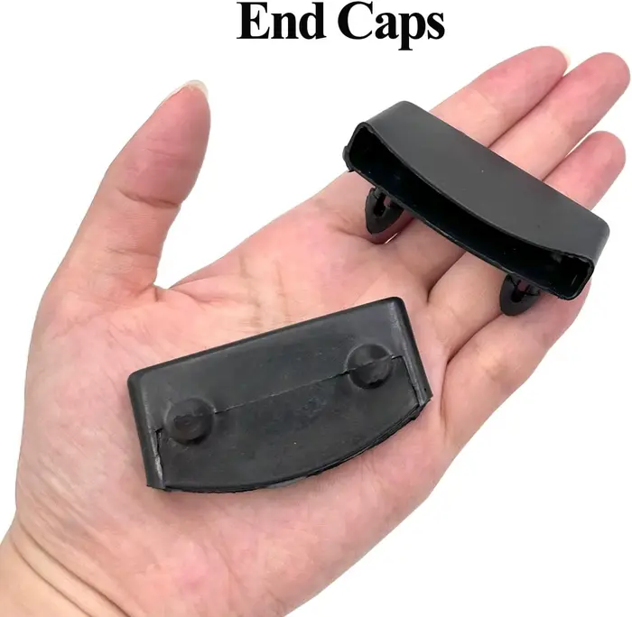 20 embouts de fixation noirs en plastique pour sommiers de lit