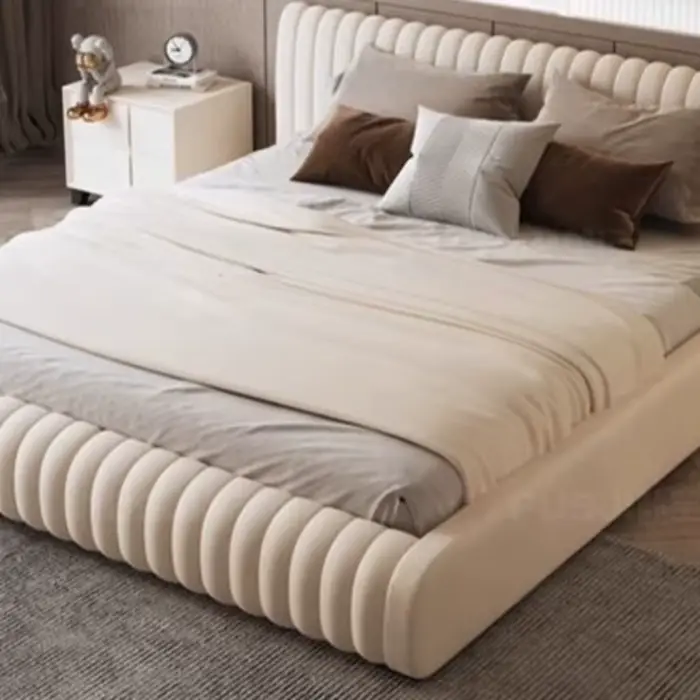 Rangement minimaliste lits luxe roi dormir tête de lit