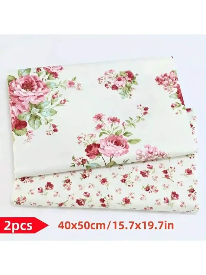 Ensemble de 2 pièces, beaux tissus floraux pour literie