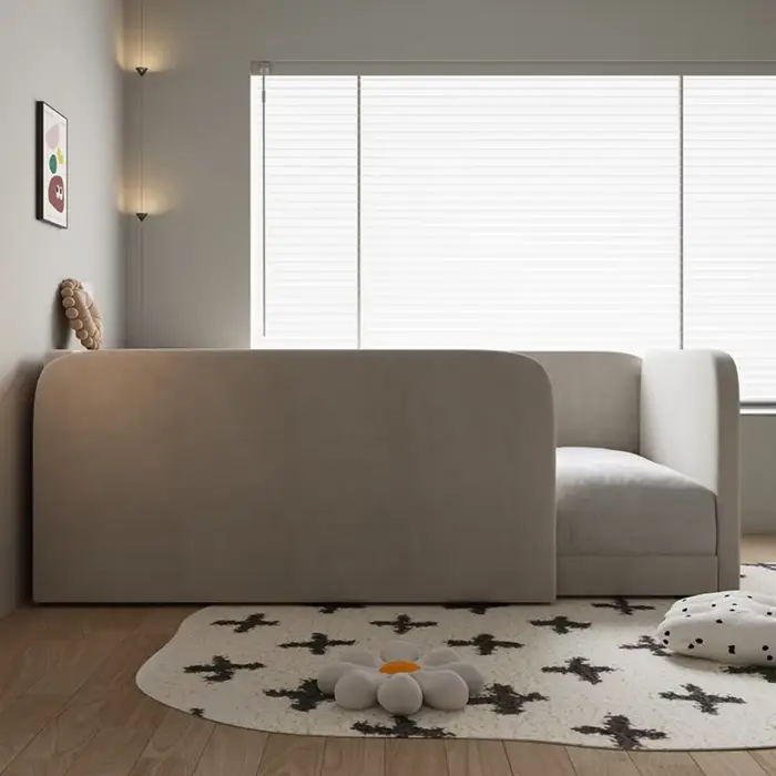 Lits pour adolescentes et enfants, cadres minimalistes, lit moderne de luxe, esthétique, rembourrage, meubles pour la maison