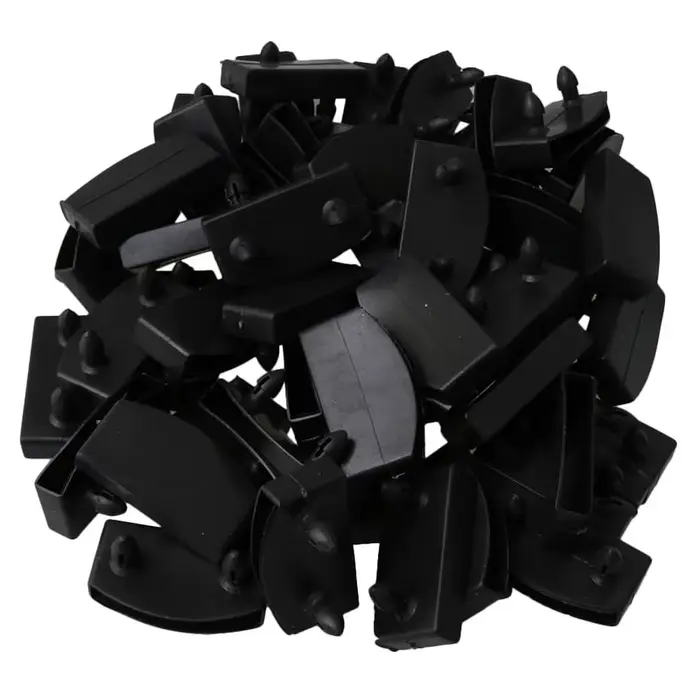 Embouts en plastique, 10 pièces, supports à lattes latérales et centrales, connecteur, accessoires d