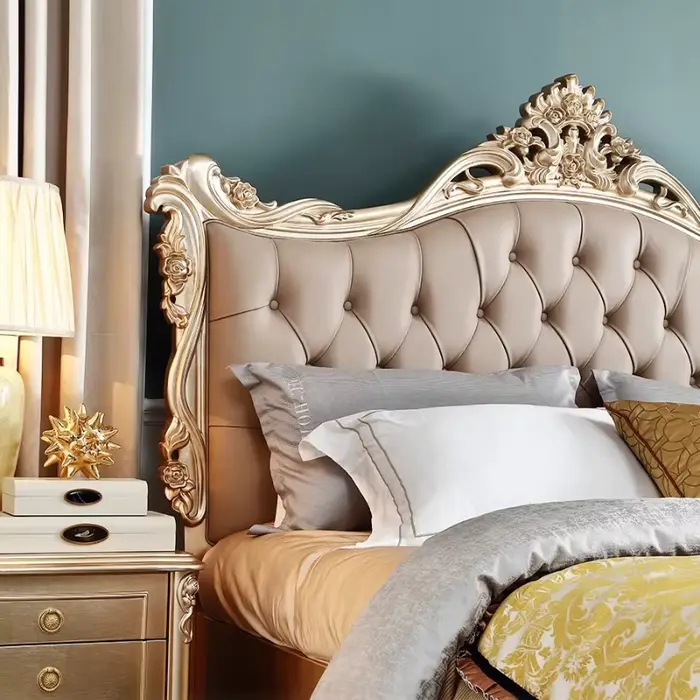 Armoires de lecture lits Double esthétique reine cadre de couchage