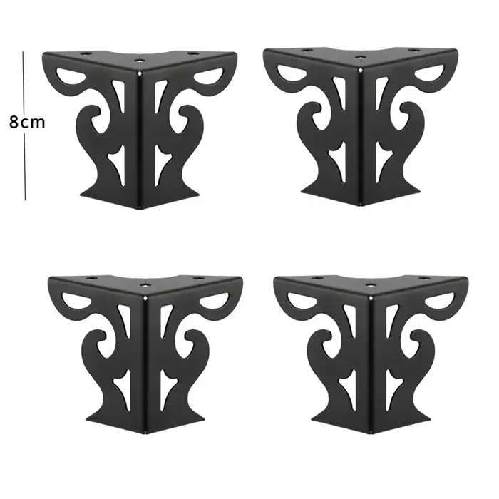 Pieds de canapé évidés de style européen, pieds de meubles modernes, finition 256, armoire de table,