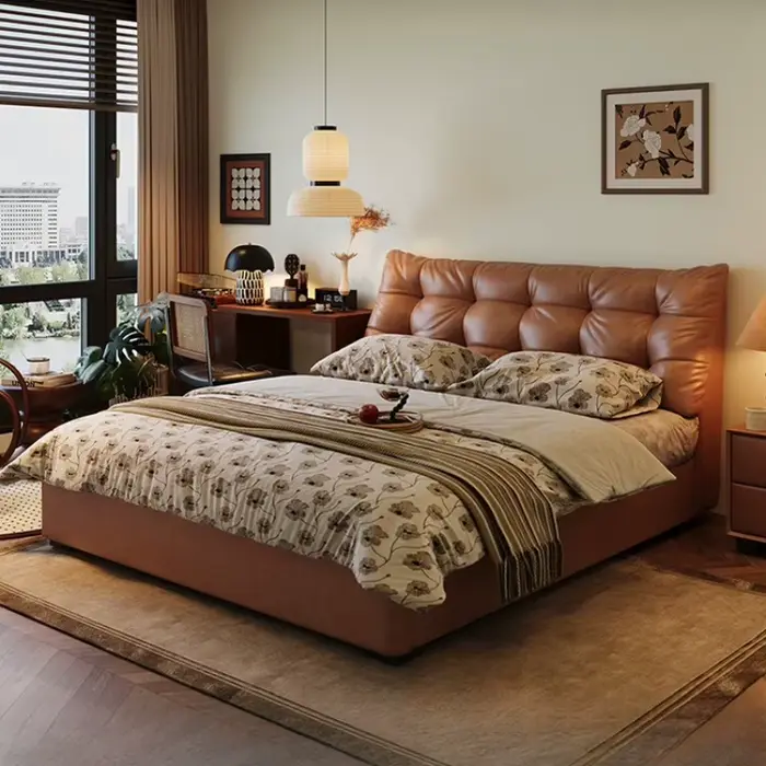 Lit Simple européen Design de beauté plancher nordique château