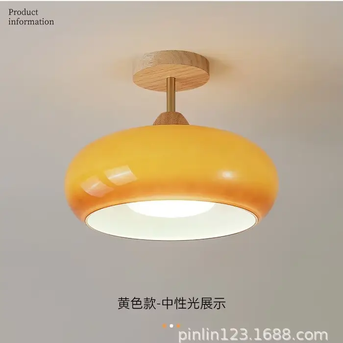 Plafonnier style crème pour balcon, vestiaire, chambre, salle à manger, entrée, éclairage domestique
