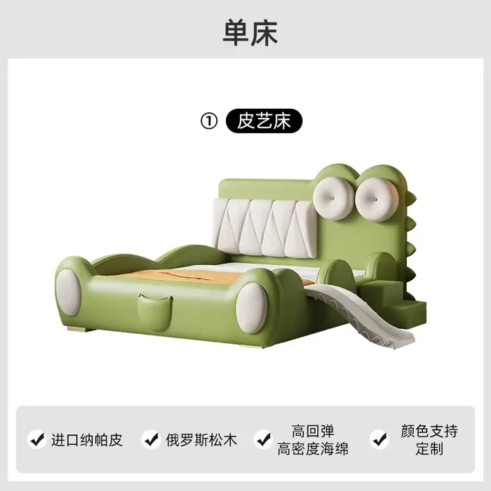 135x200cm cadres nouveau lit simple vert King Size Queen luxe complet enfants garde-corps lit pour g